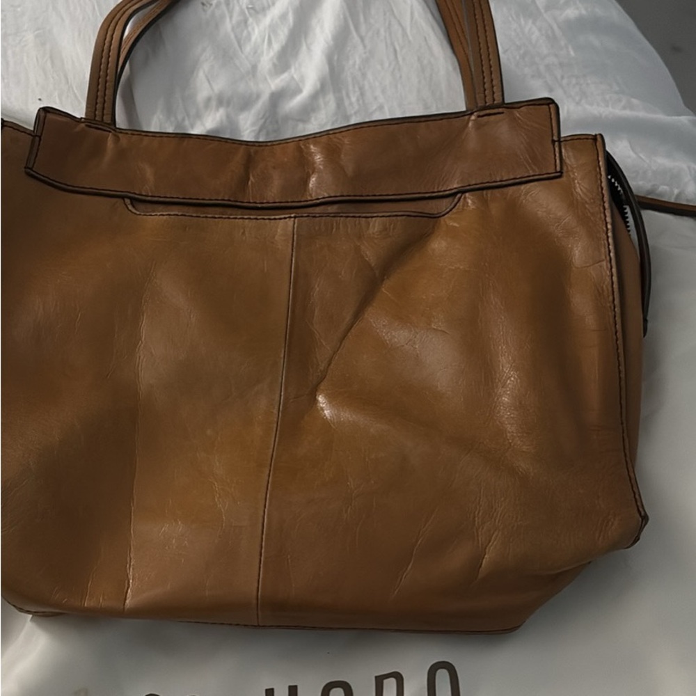 HOBO Caramel Leather Tote